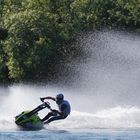 Skistock Beherrschung beim Rennen auf der Mosel in Brodenbach