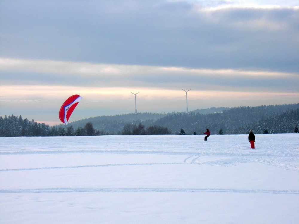 . . . Skisurfen im Schwarzwald . . .