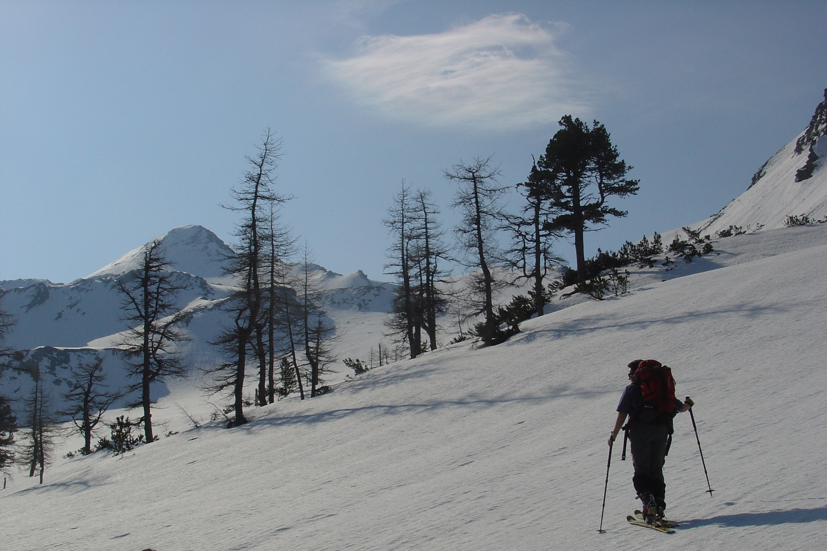 Skitour, Aufstieg zum Schöderhorn