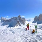 Skitour Drei Zinnen / Blick vom Sextener Stein