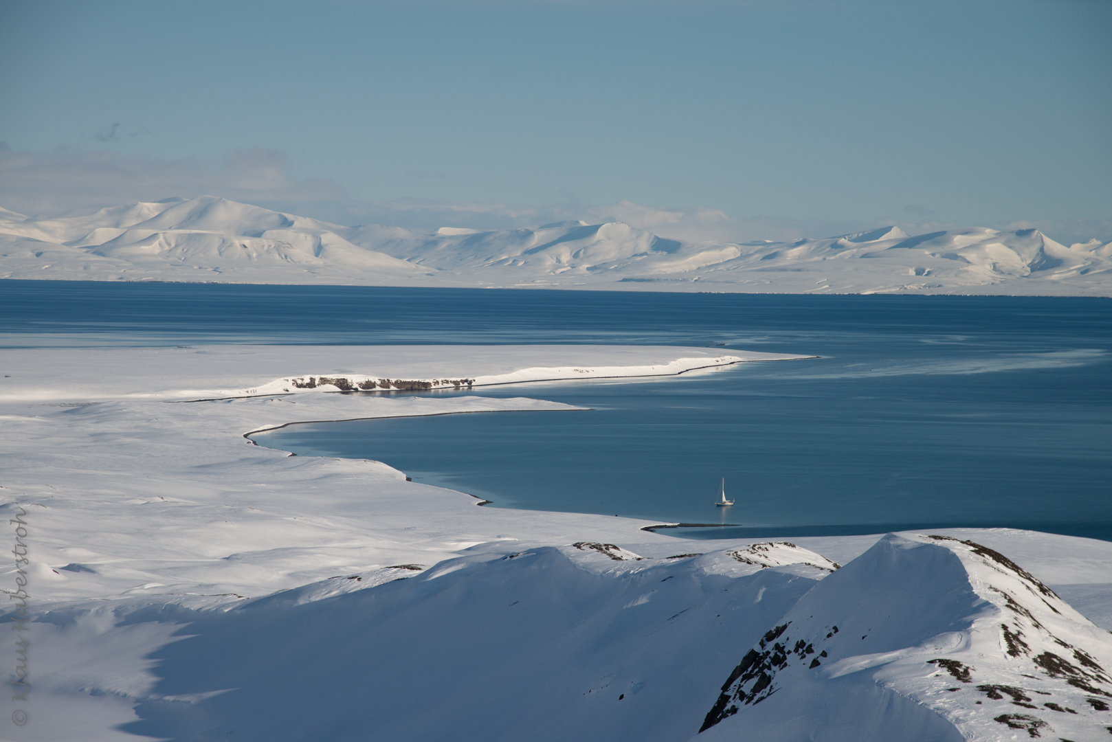 Skitour in Spitzbergen auf den Ramjjellet 615m