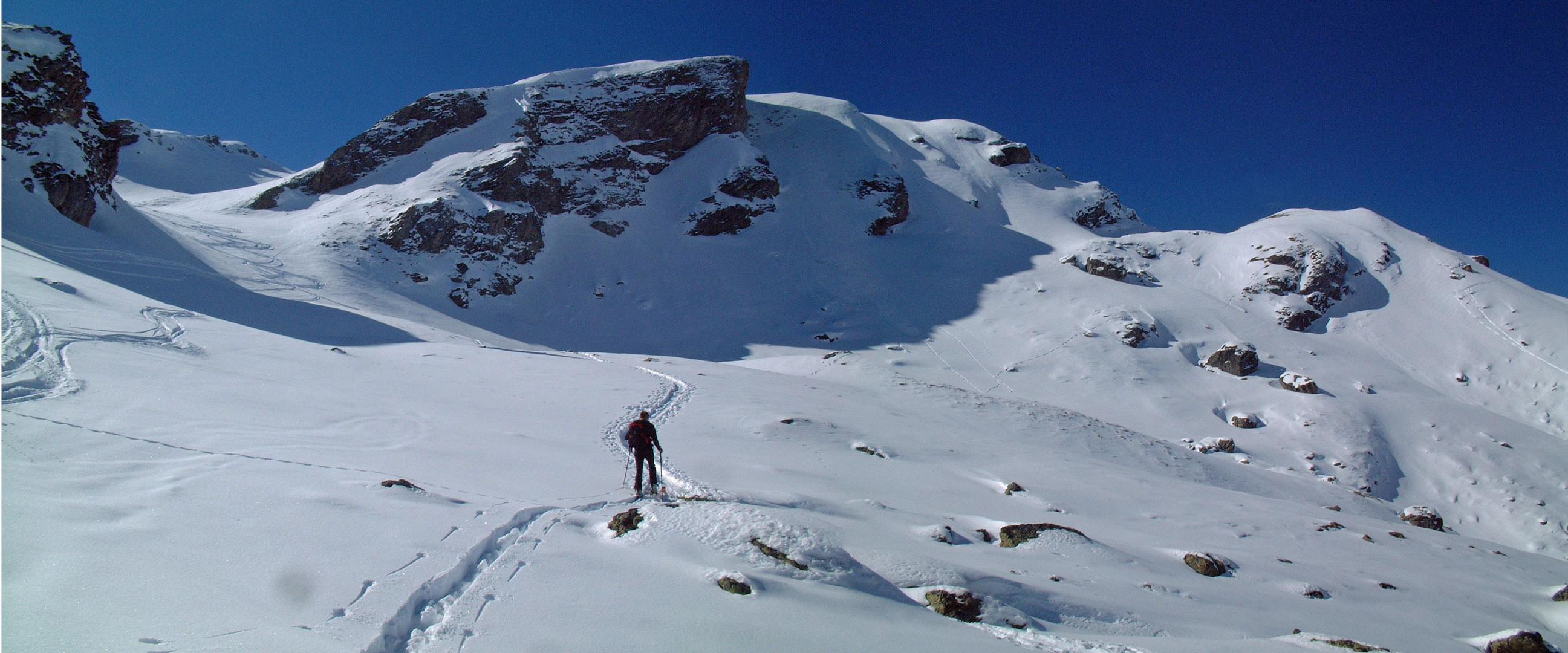 Skitourenaufstieg Parpaner Schwarzhorn Foto & Bild landschaft, berge