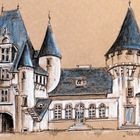 Skizze Le château de JAVERZAY à Chef Boutonne