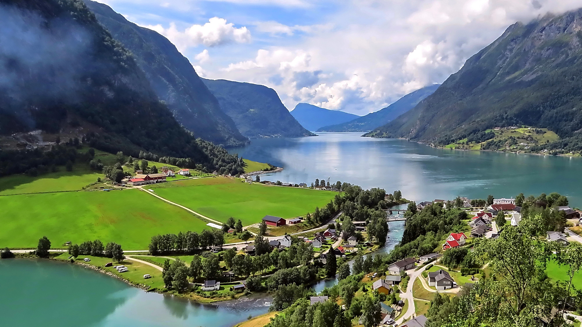 Skjolden from Above