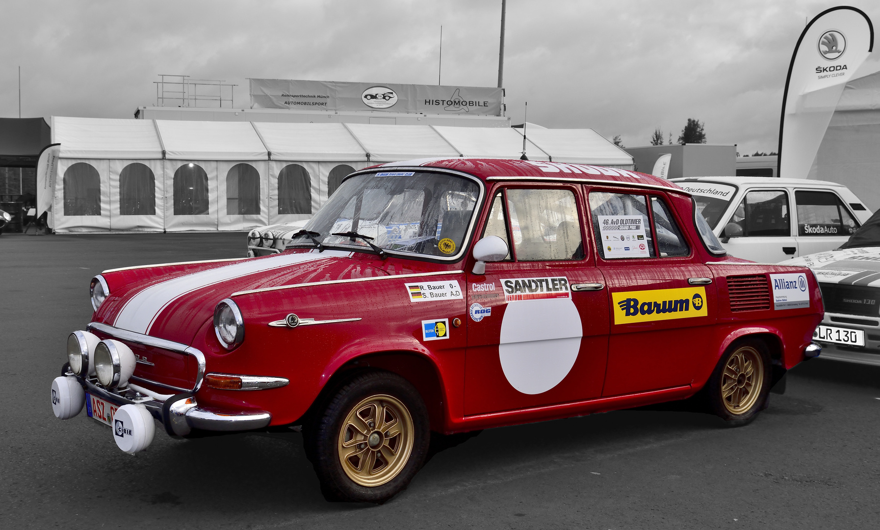 Skoda im Fahrerlager