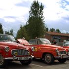 Skoda Oldtimer auf einer Rallye in Schweden