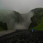 Skogafoos on a rainy day, Iceland, June 2010