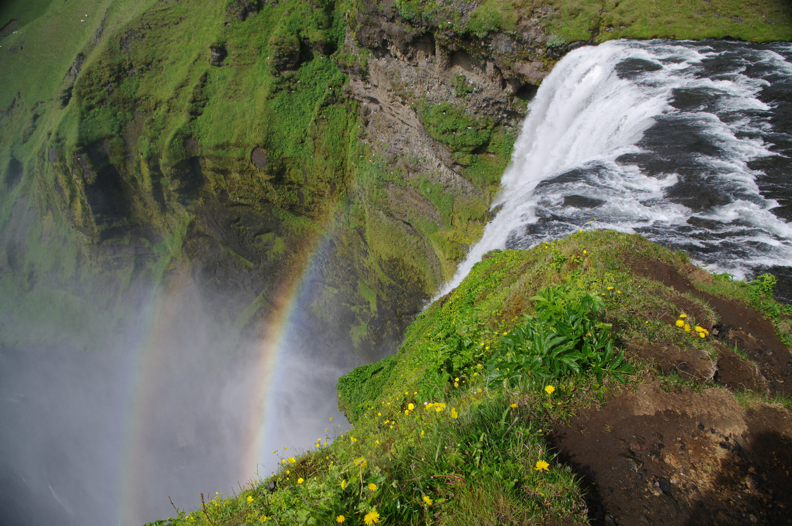 Skogafoss abwärts