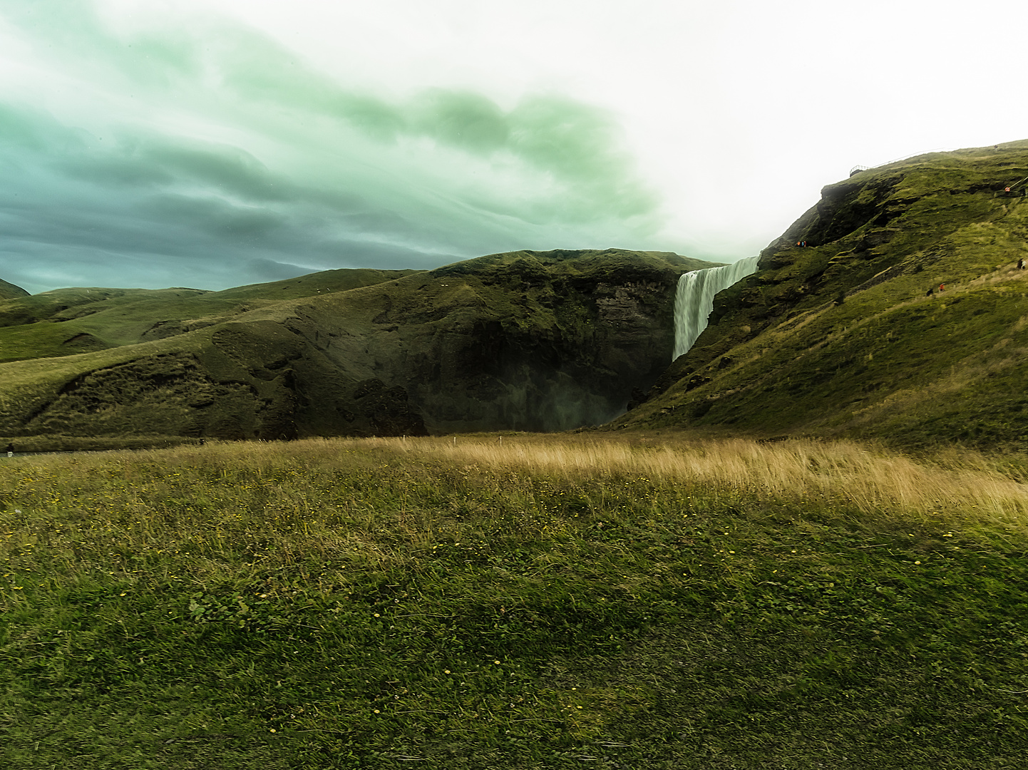 Skógafoss, als Reiseerinnerung