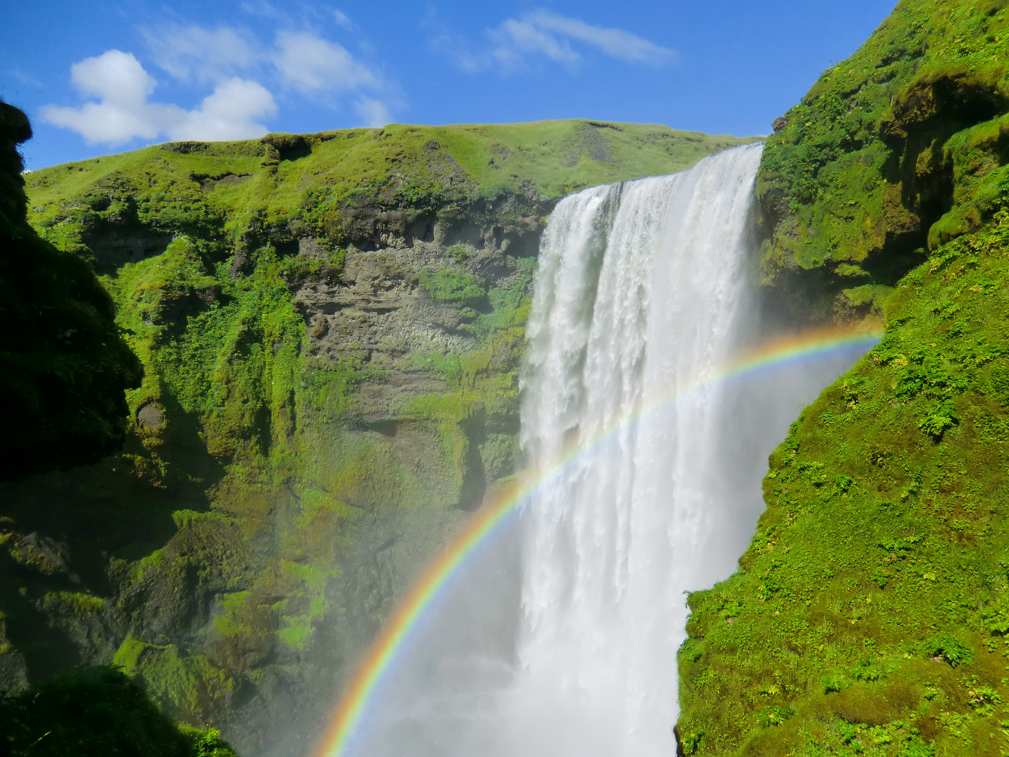 Skogafoss bei Traumwetter...