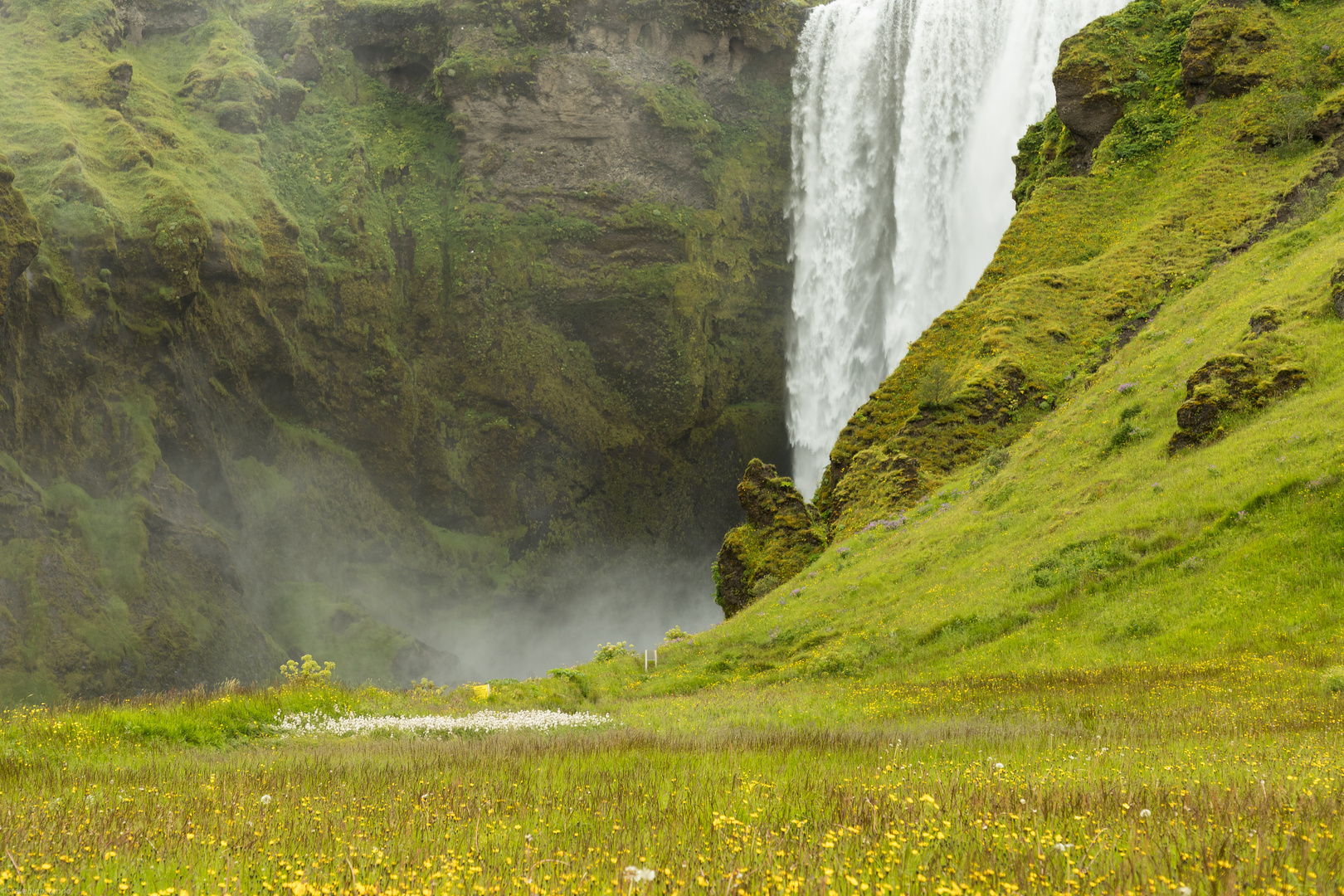 Skógafoss, no people