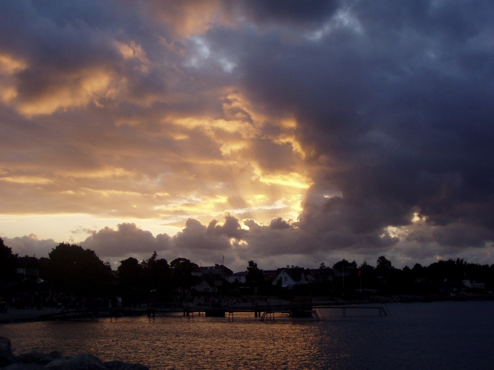 Skt Hans Sunset in Vedbaek Havn