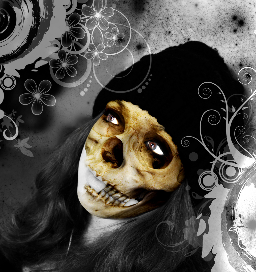 Skull Face Foto Bild Fotomontage Fantasy Mystery Skull Bilder Auf Fotocommunity