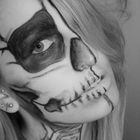 skull face // skull make-up