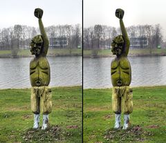 Skulptur am Badesee