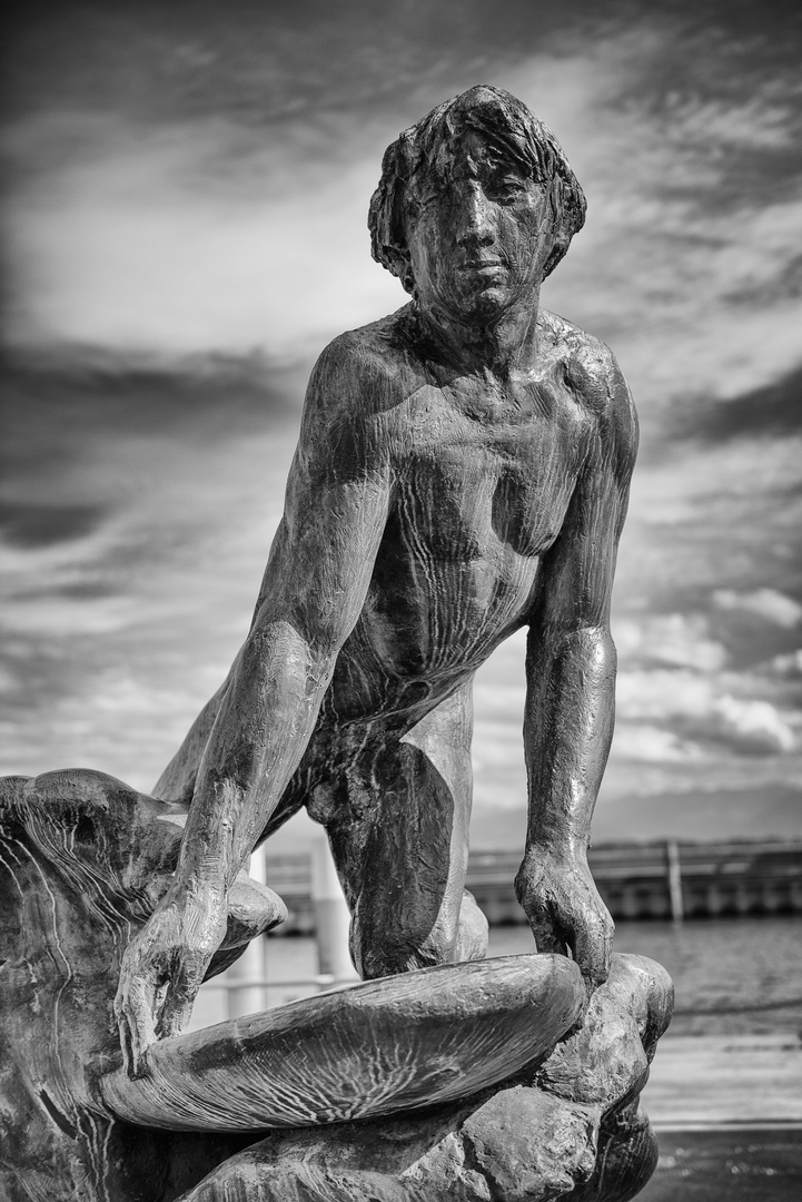 Skulptur am Hafen