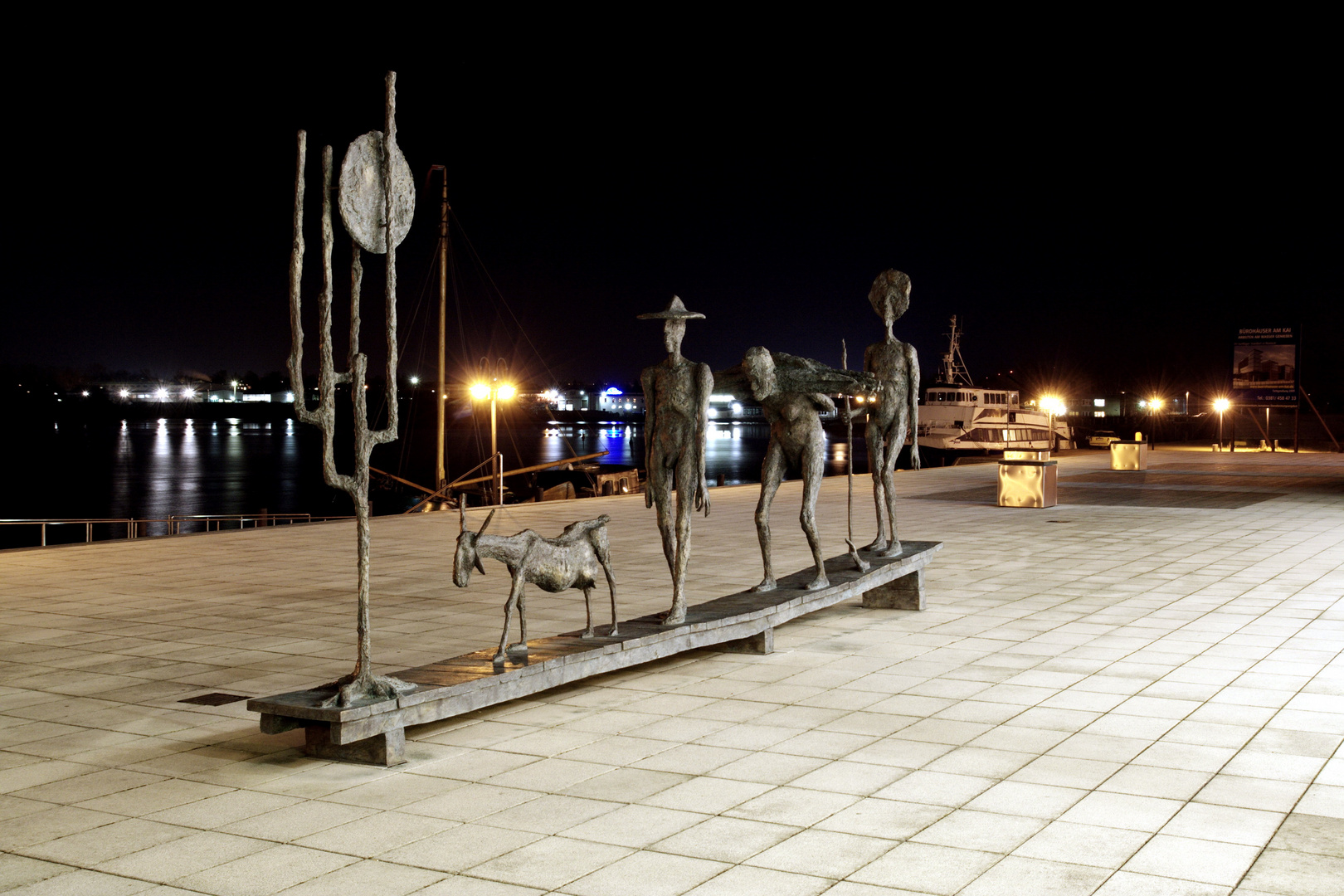 Skulptur am Stadthafen Rostock