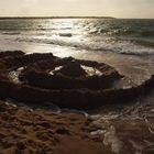 Skulptur am Strand