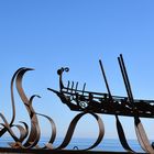 Skulptur am Strand