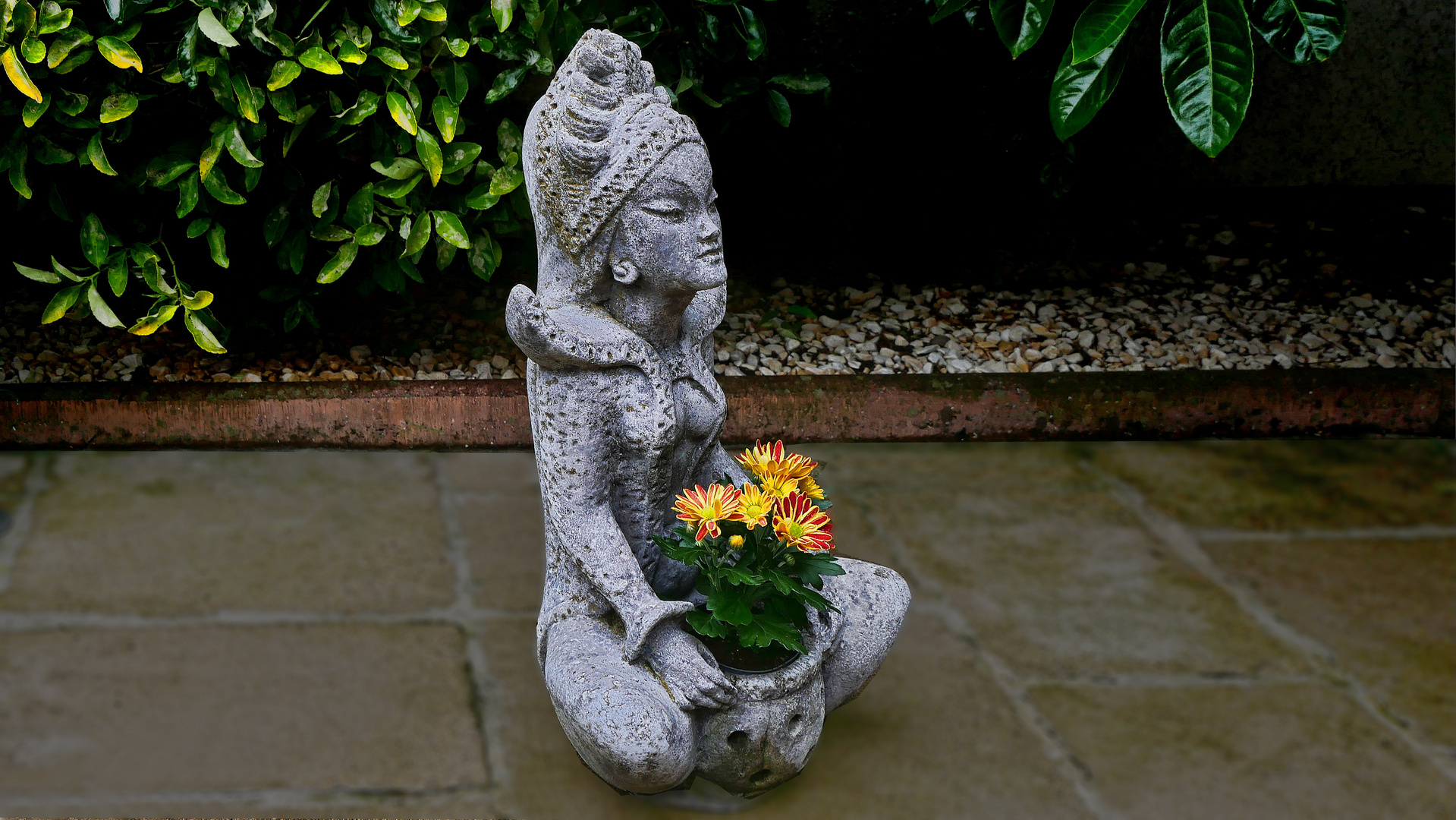 Skulptur aus meinen Garten