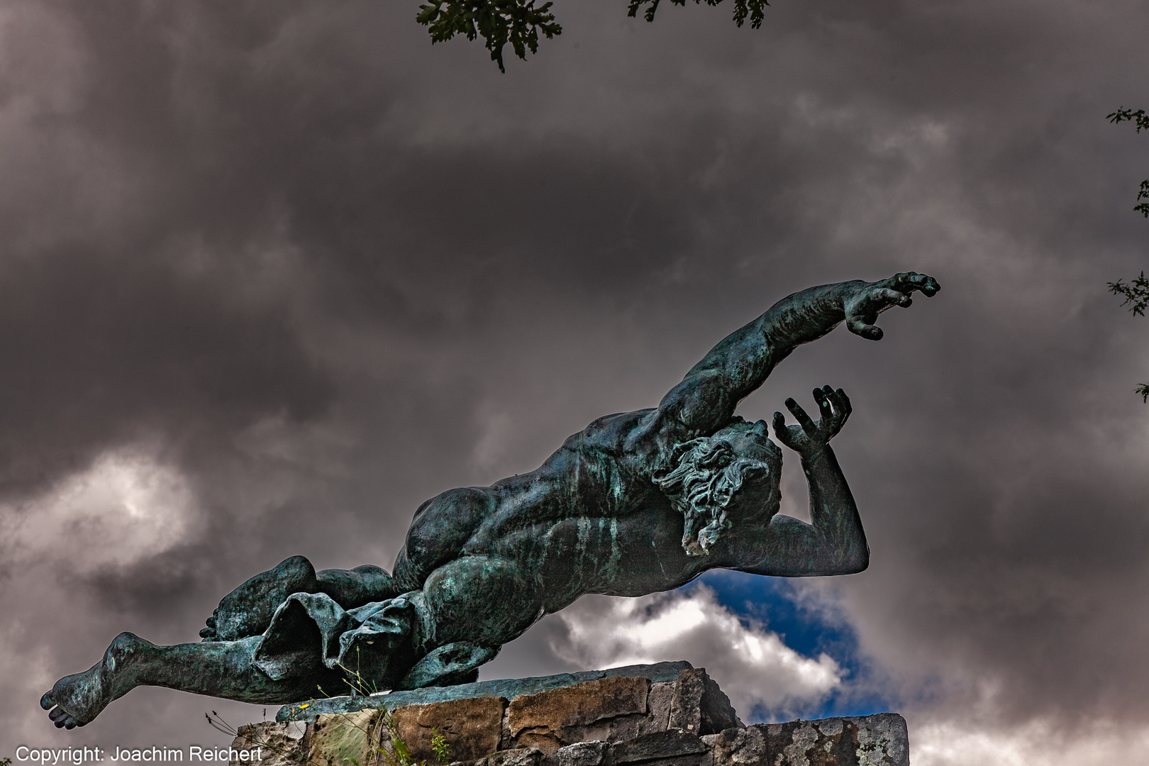 Skulptur Garten des Geburtshauses von Michelangelo  Buonarotti 