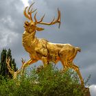 Skulptur im Garten von Schloss Drachenburg