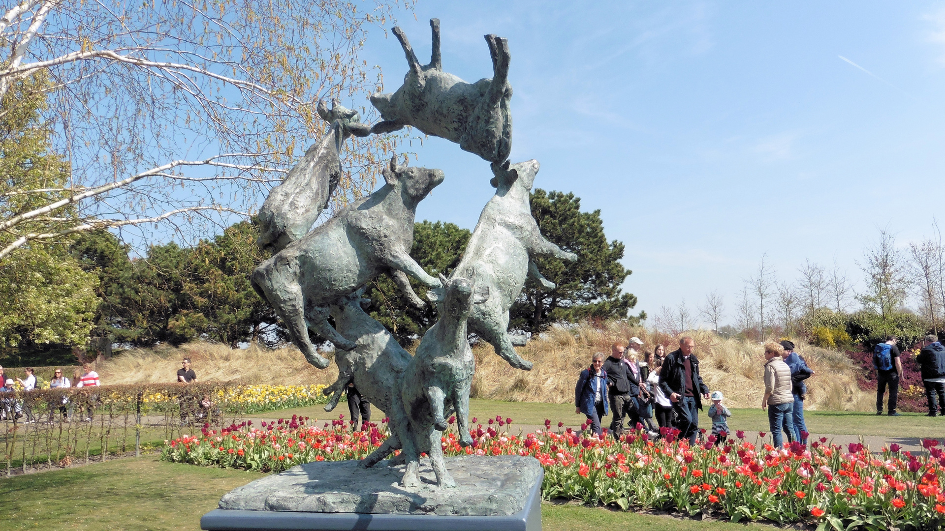 Skulptur im Keukenhof