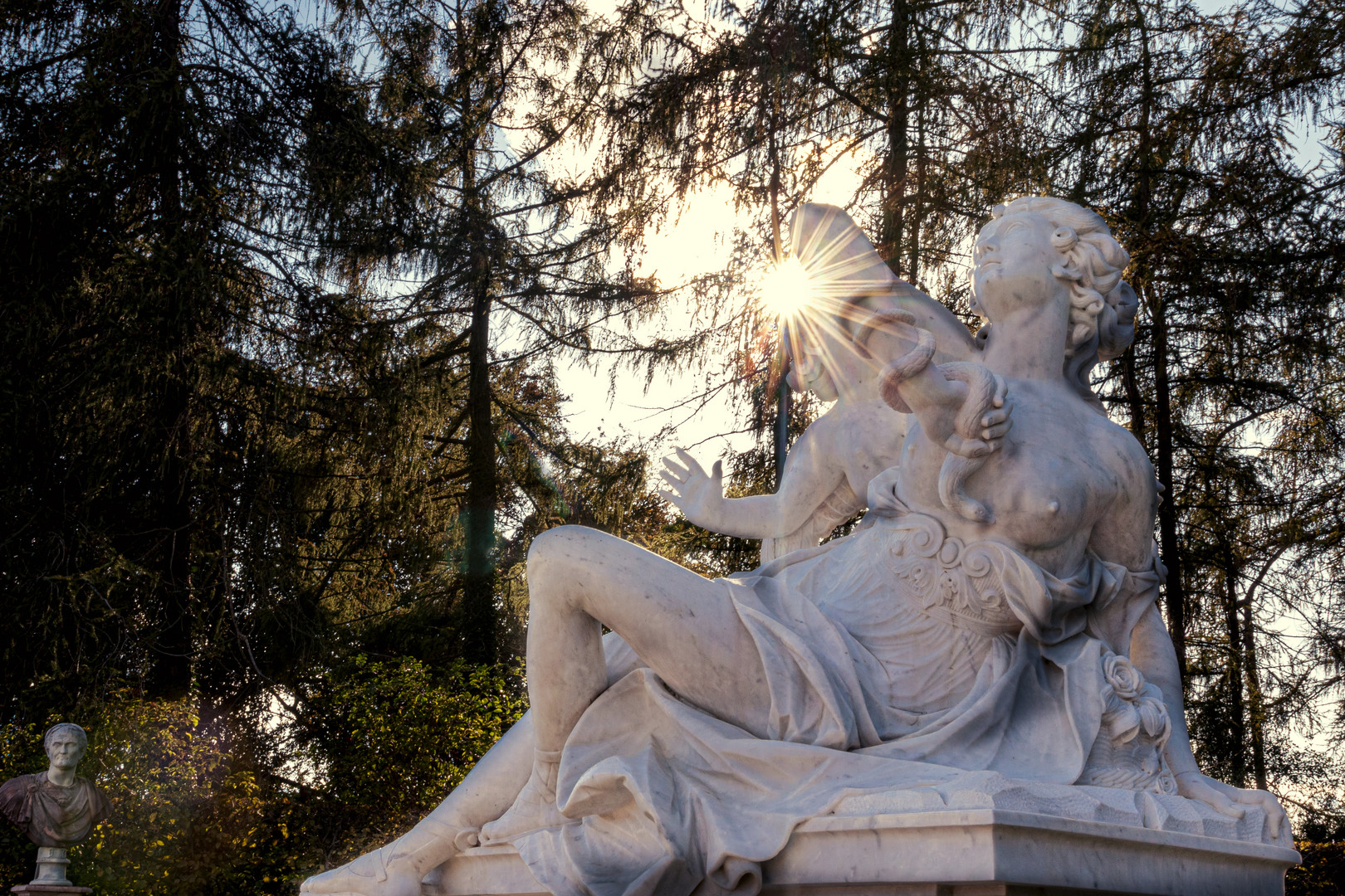 Skulptur im Park von Sanssouci