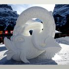 Skulptur im Schnee