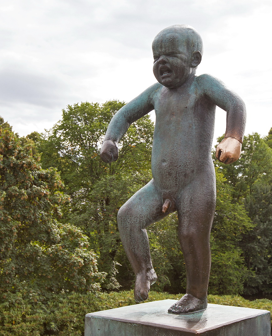 Skulptur im Vigelandpark.Oslo