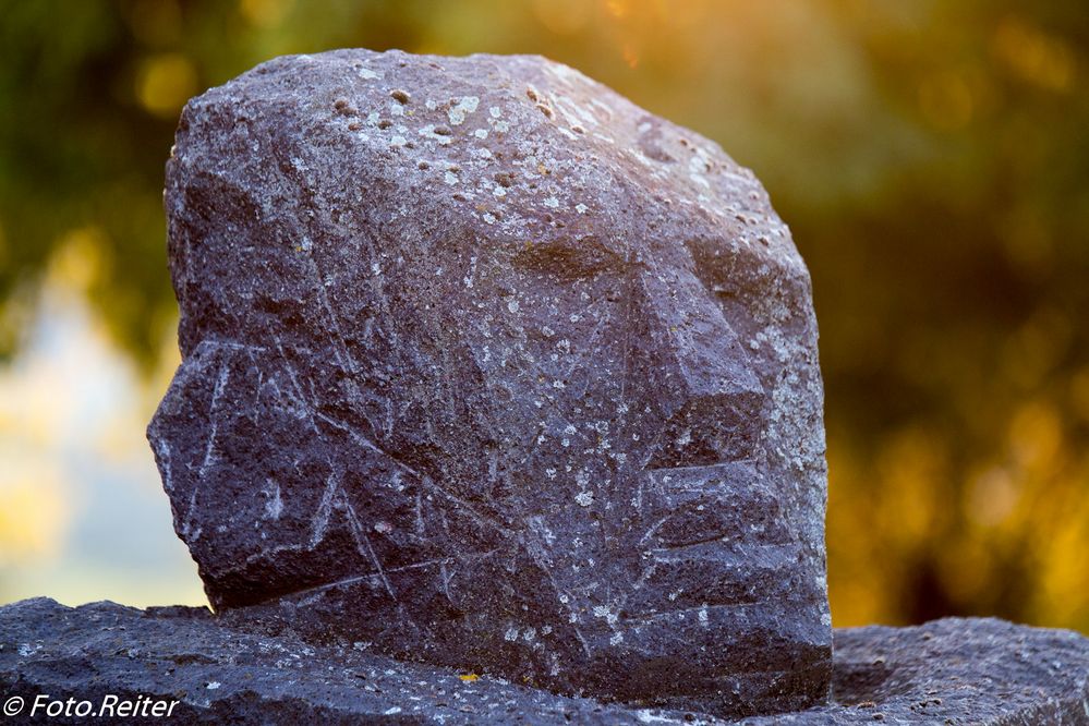 Skulptur in der Abendsonne