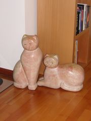 Skulptur Katzen 1