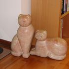 Skulptur Katzen 2