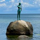 Skulptur Kaysa am Strand von Sellin/Rügen