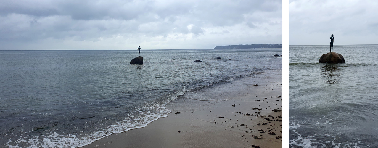 Skulptur Kaysa am Südstrand...