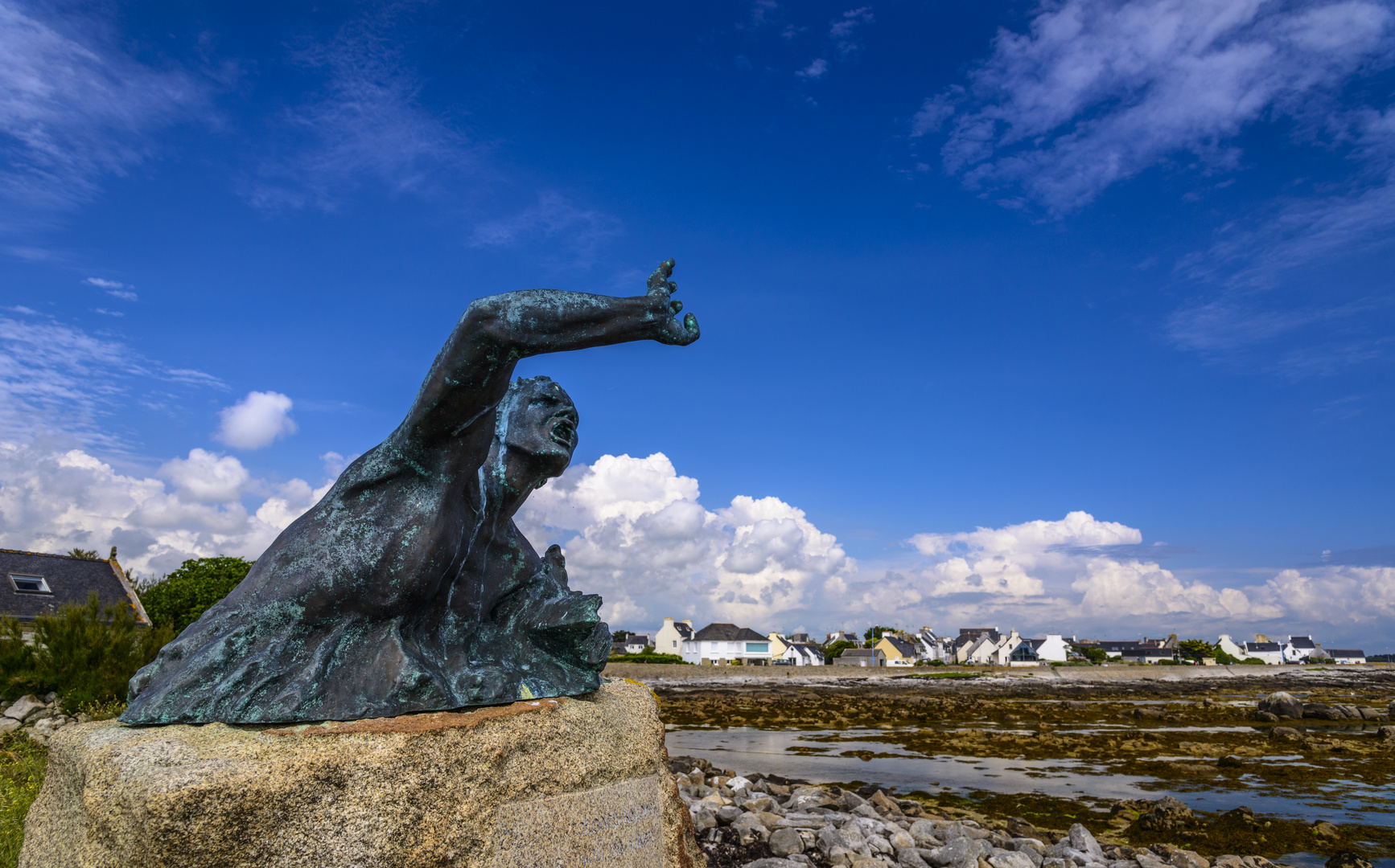 Skulptur, Kérity, Bretagne, France