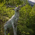 Skulptur unterhalb von Schloss Juval