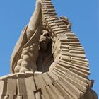 Skulptur von spezialem Sand.