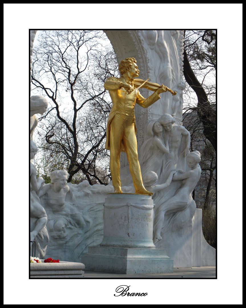 Skulpture -Johann Strauss -Vienna