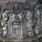 Skulpturen am Jubiläumsbrunnen am Resser Marktplatz in Gelsenkirchen - Reese