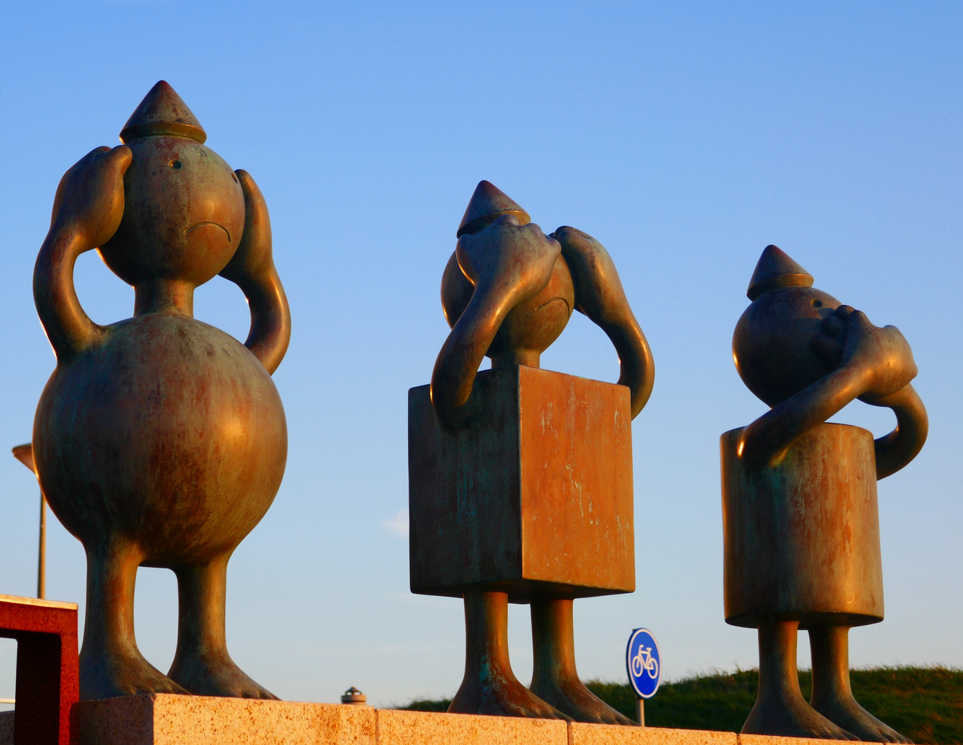 Skulpturen am Strand von Scheveningen