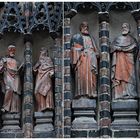 Skulpturen an der Katharinenkirche in Brandenburg