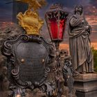 Skulpturen auf der Karlsbrücke in Prag