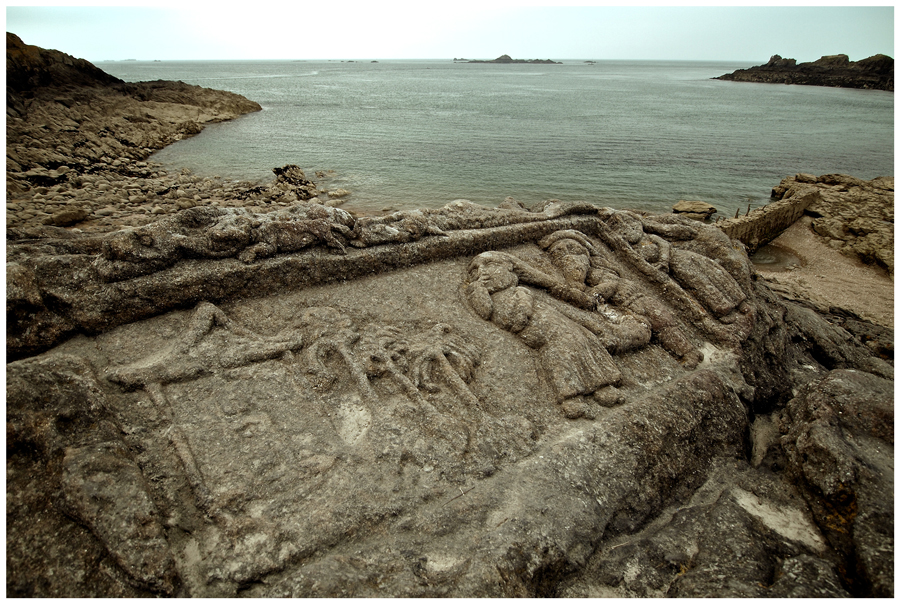 Skulpturen bei Rotheneuf, Nordbretagne