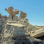 Skulpturen in den Bisti Badlands