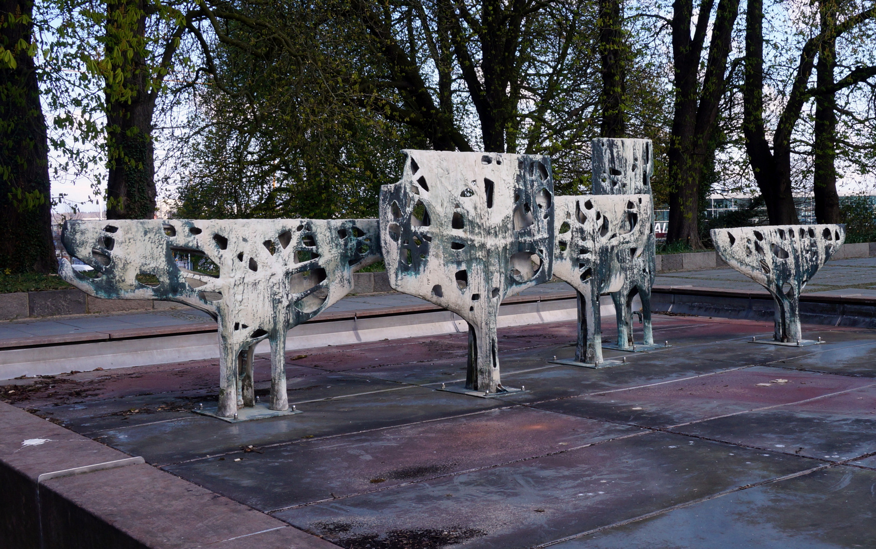 Skulpturenbrunnen "Herbststimmung" 