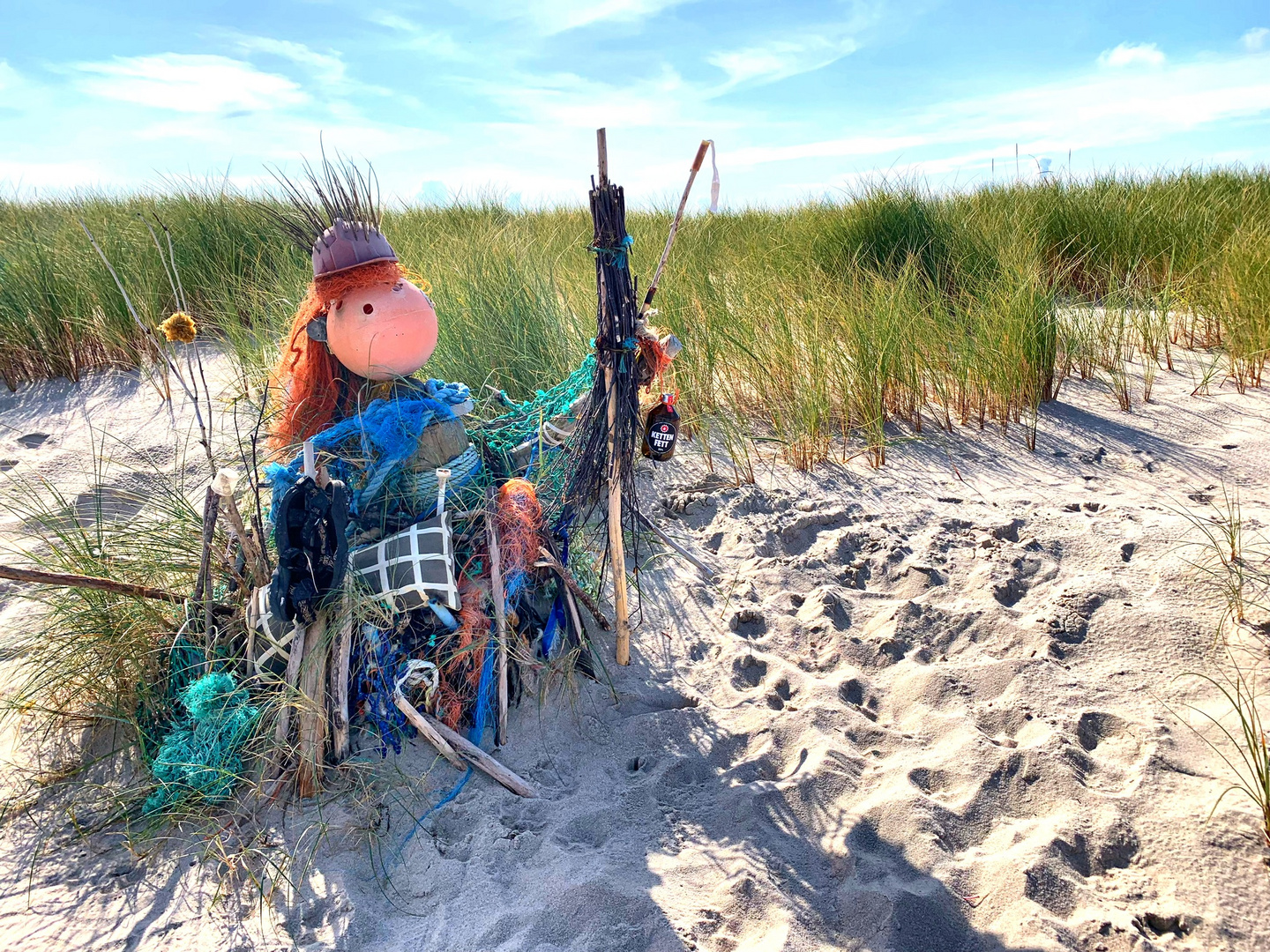 Skurrile Kunst am Ellenbogen auf Sylt