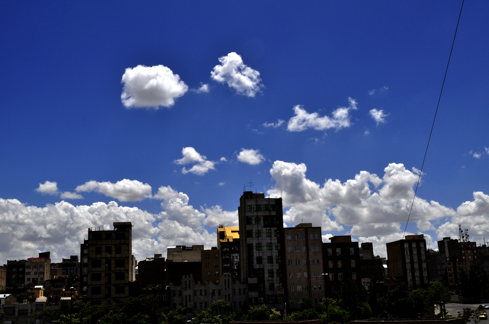 Sky and the city