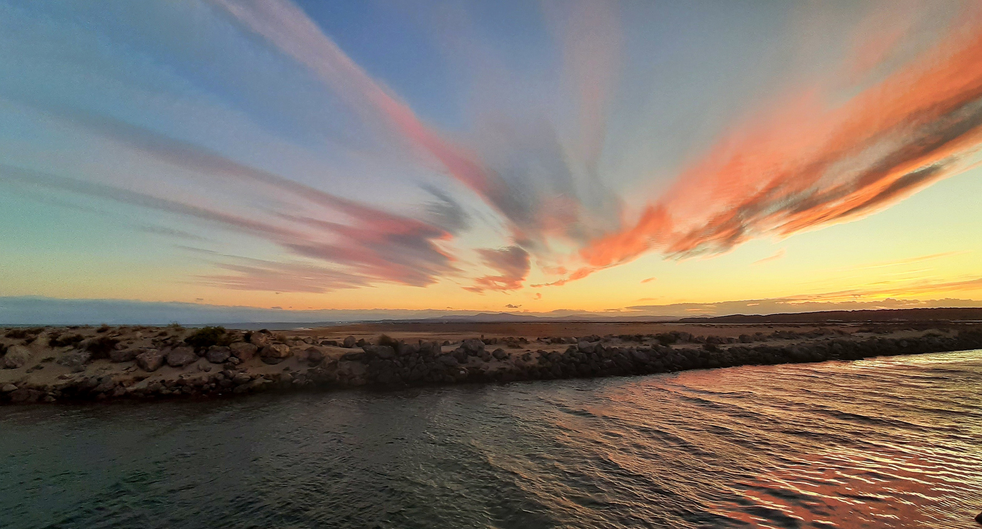 Sky and water