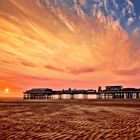 sky at Blackpool beach